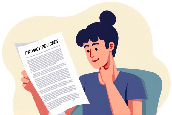 Illustration d'une personne lisant des documents de politique