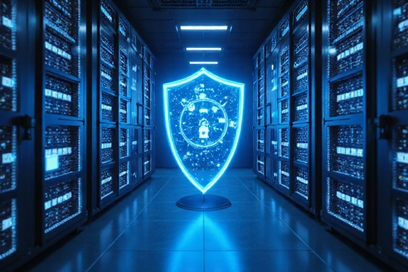 Serveurs sécurisés avec des boucliers de protection